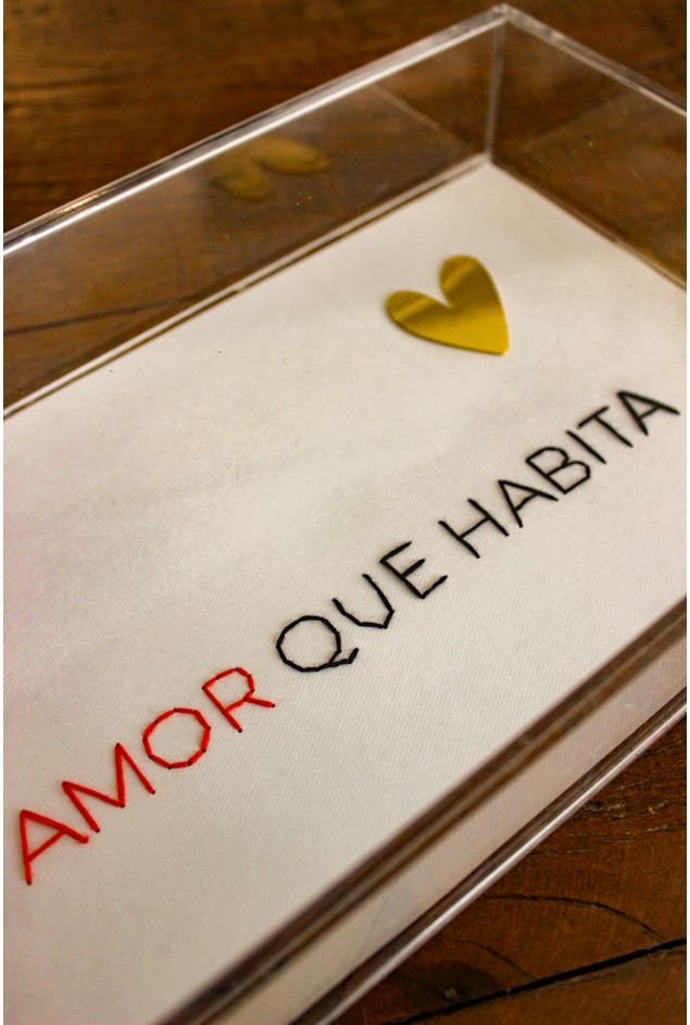 Quadro Acrilico Amor que Habita Mimo Galeria -1-